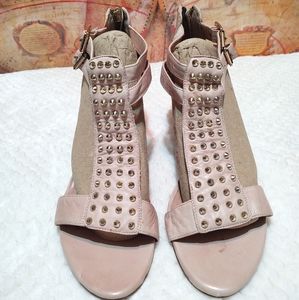 Dusty Pink Heels with Studs